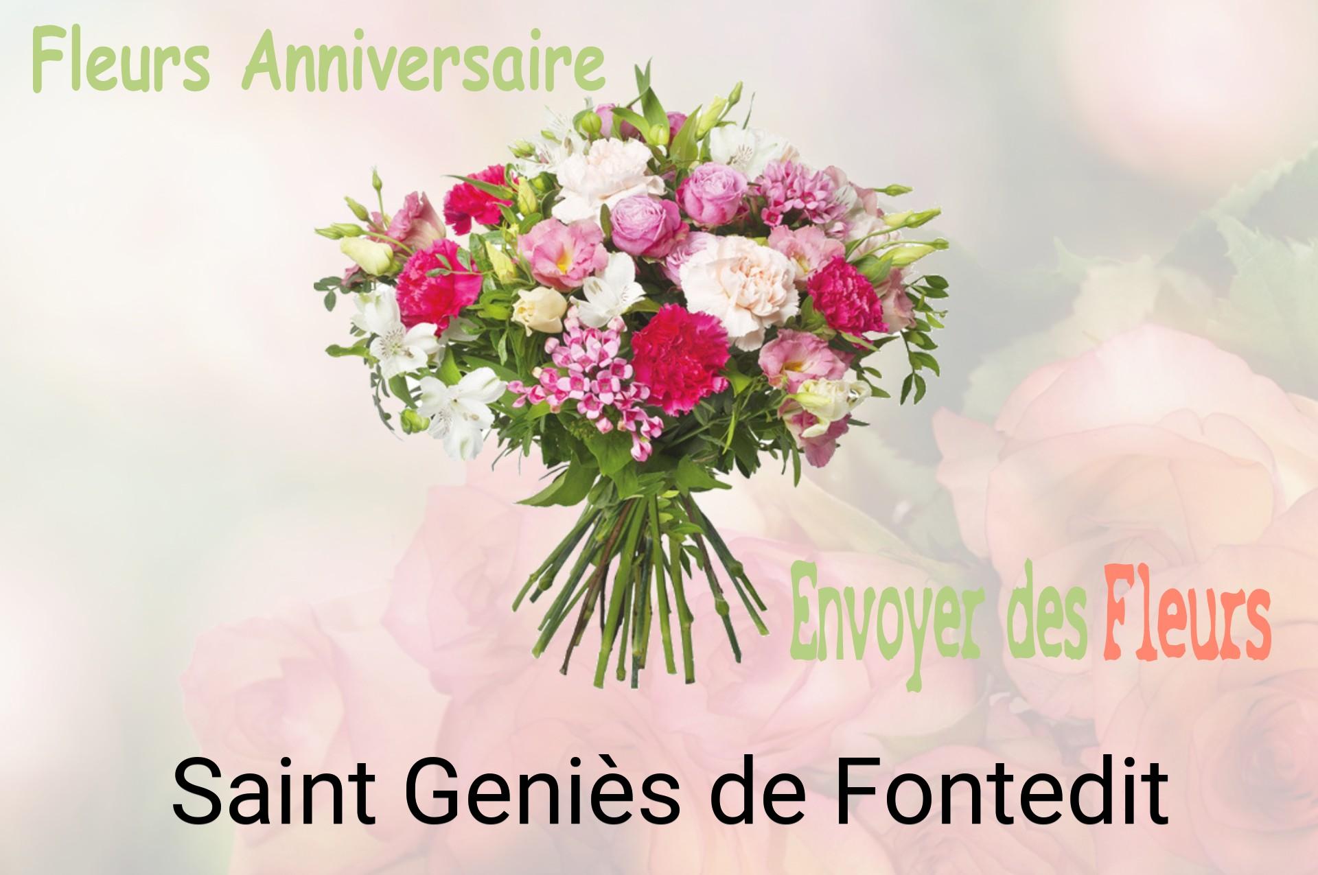 Bouquet de fleurs d’anniversaire livré à Saint-Geniès-de-Fontedit