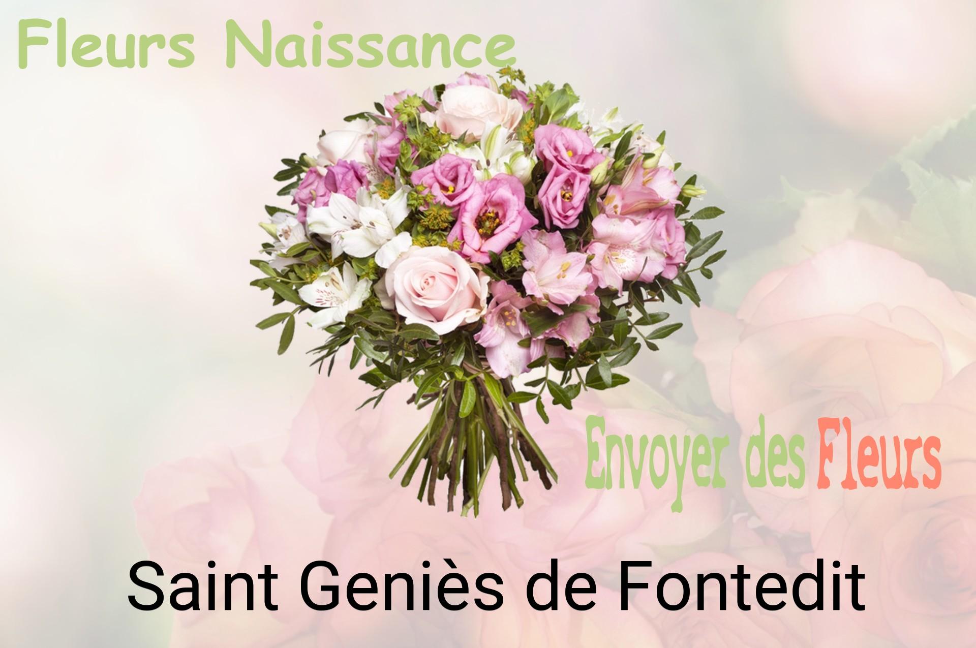 Bouquet de fleurs de naissance livré à Saint-Geniès-de-Fontedit