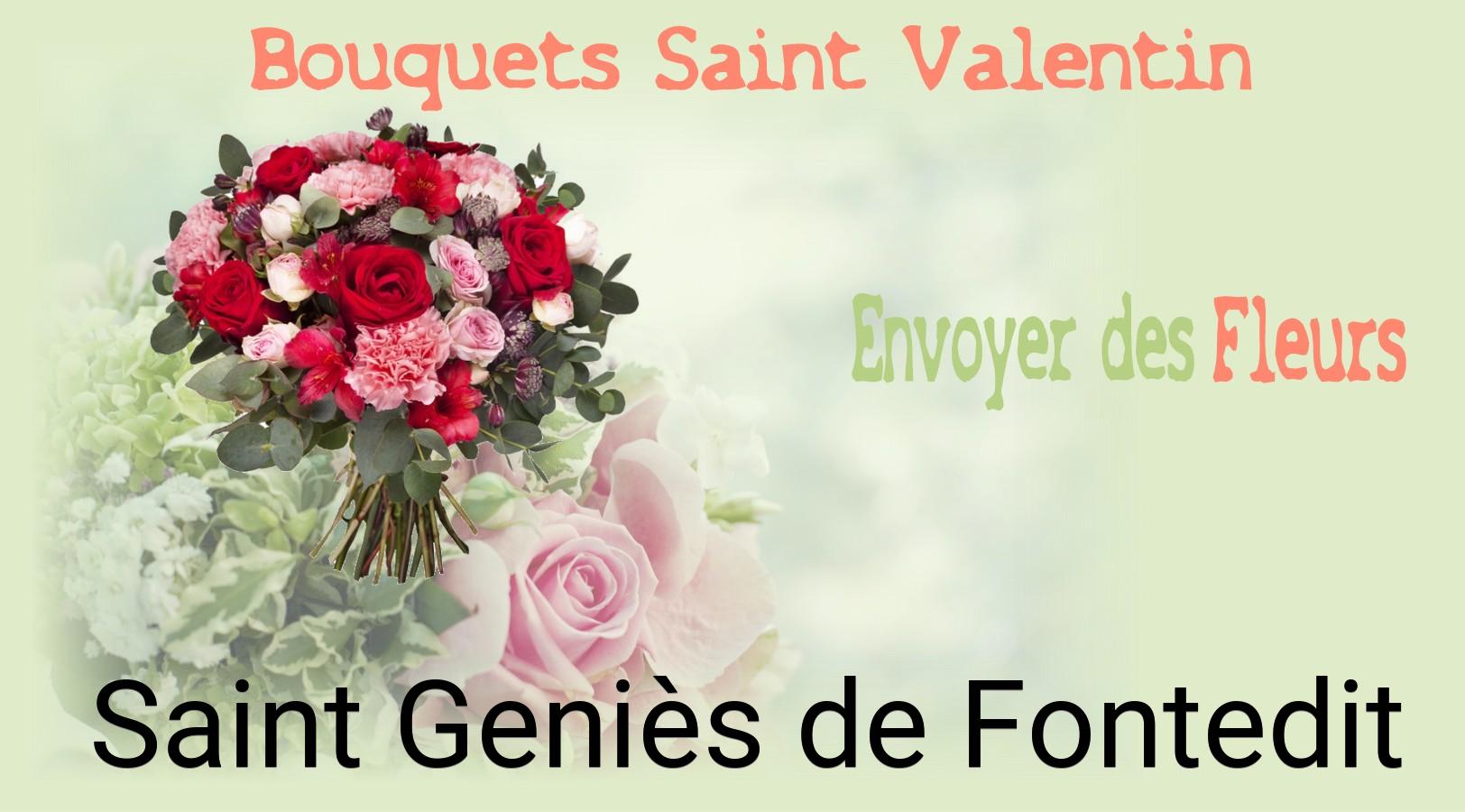 Roses de Saint-Valentin livrées à Saint-Geniès-de-Fontedit
